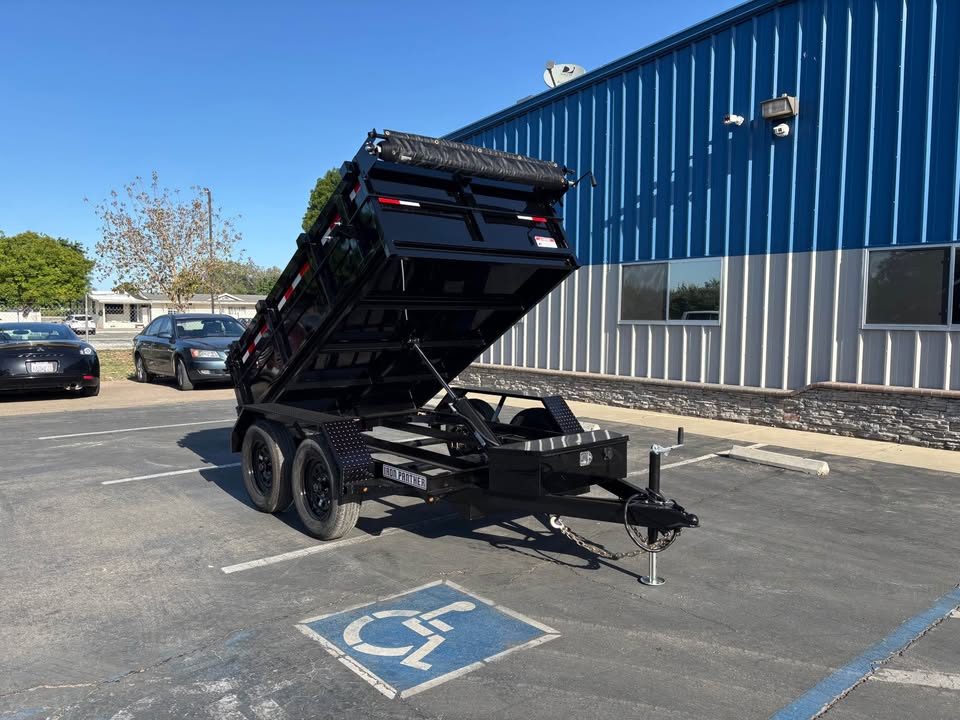 New 2026 Iron Panther 5'x8'x2' Dump Trailer 7k GVWR