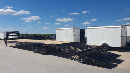 New 2026 PJ 102"x36' GN Low-Pro Flatbed w/ Singles - LX