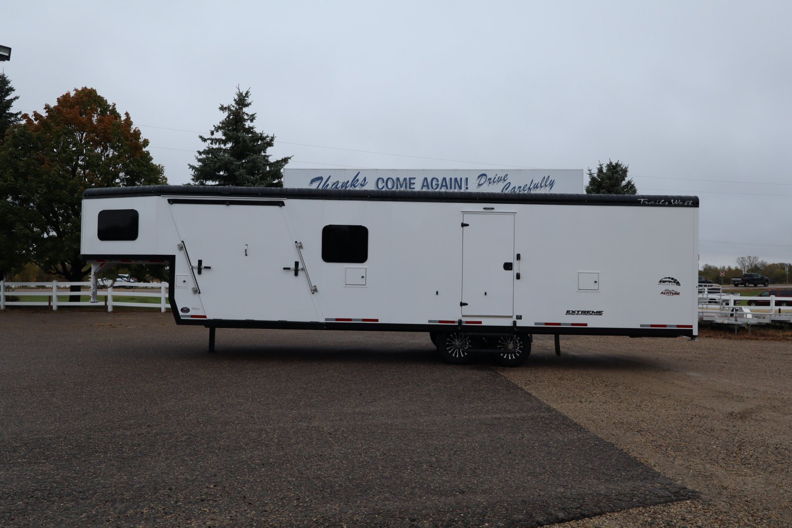 New 2026 Trails West RPM 28' Gooseneck Snowmobile Trailer