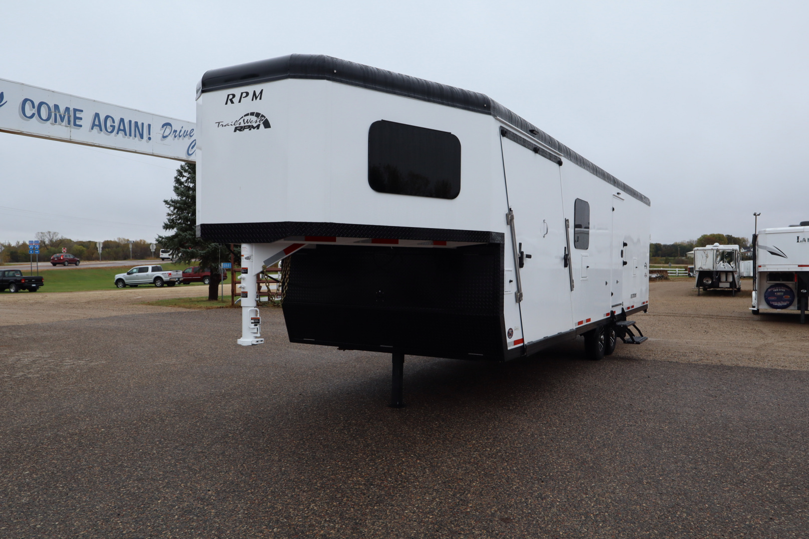 New 2026 Trails West RPM 28' Gooseneck Snowmobile Trailer