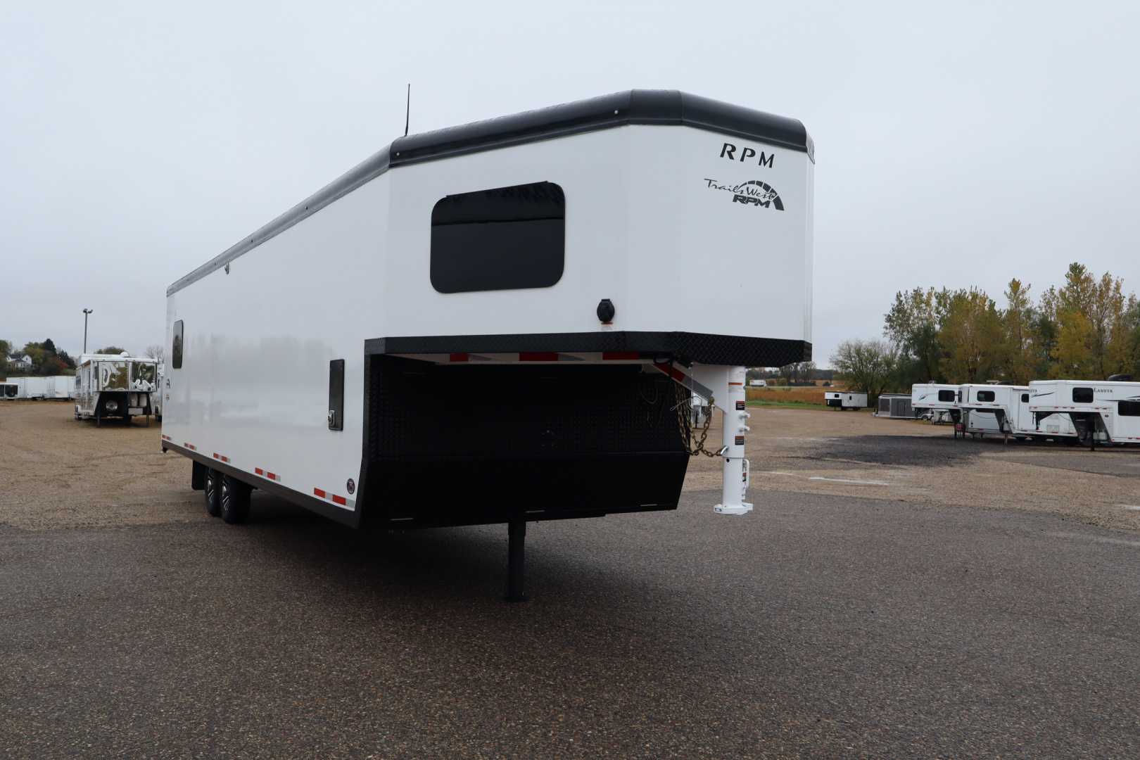 New 2026 Trails West RPM 28' Gooseneck Snowmobile Trailer