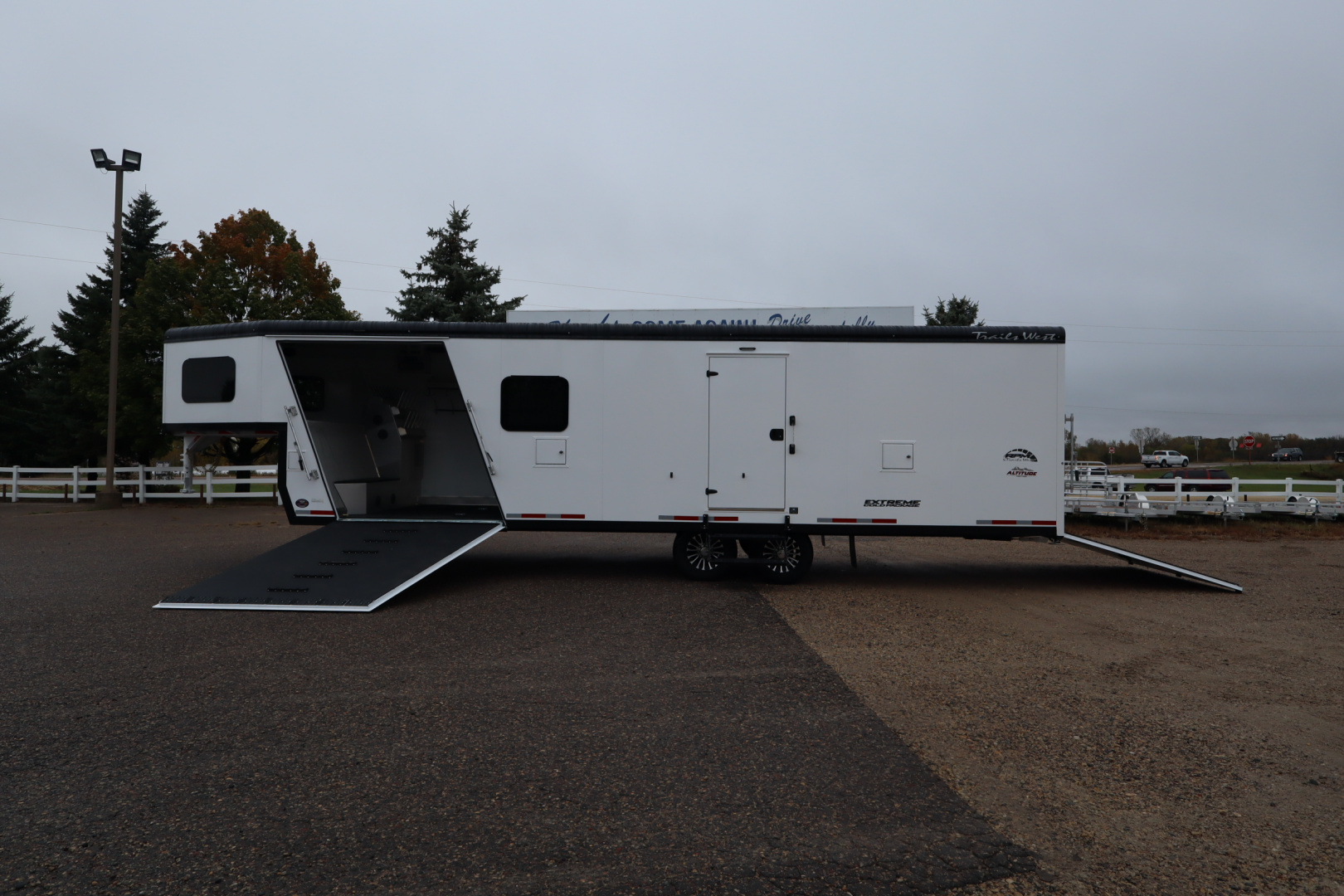 New 2026 Trails West RPM 28' Gooseneck Snowmobile Trailer