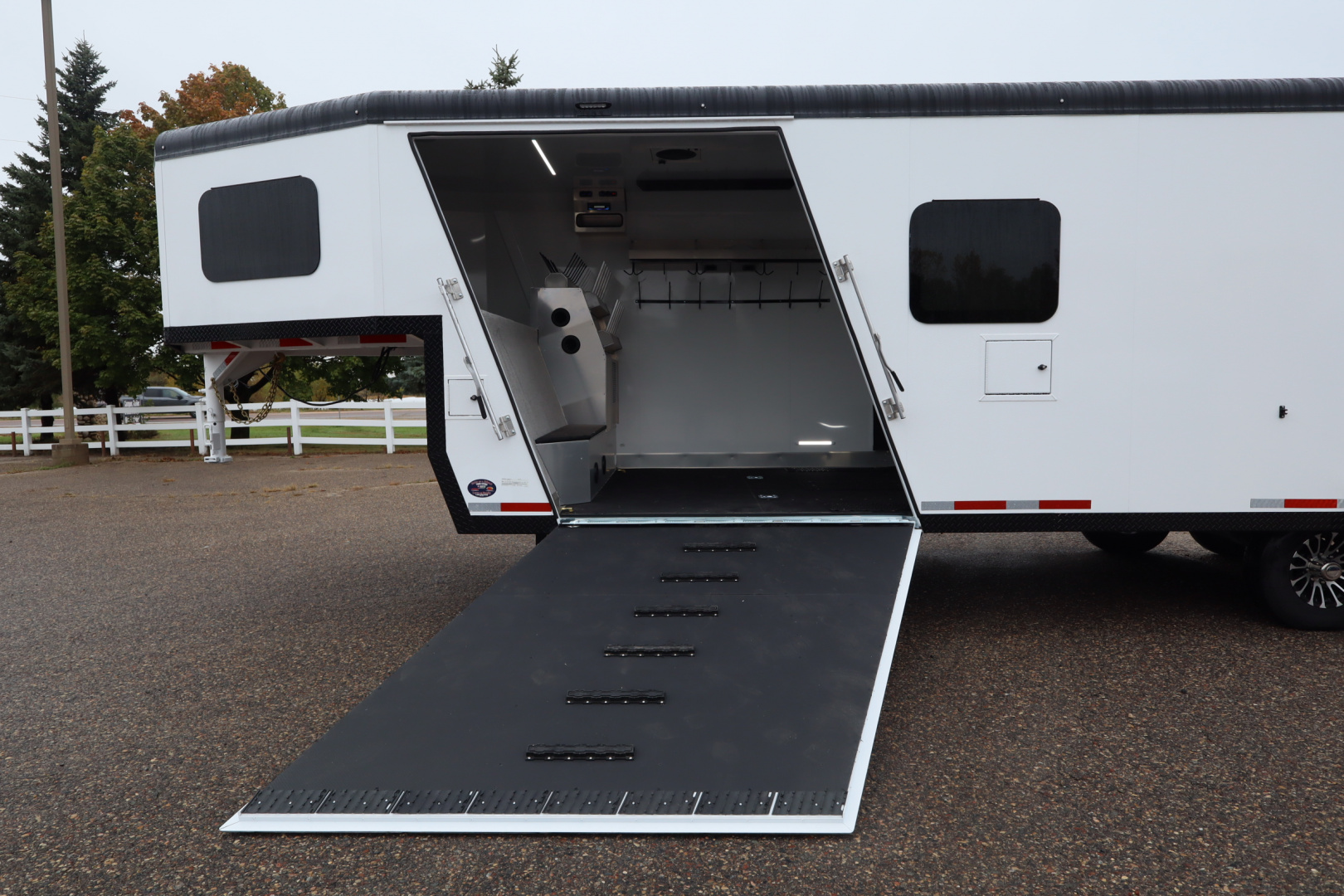 New 2026 Trails West RPM 28' Gooseneck Snowmobile Trailer