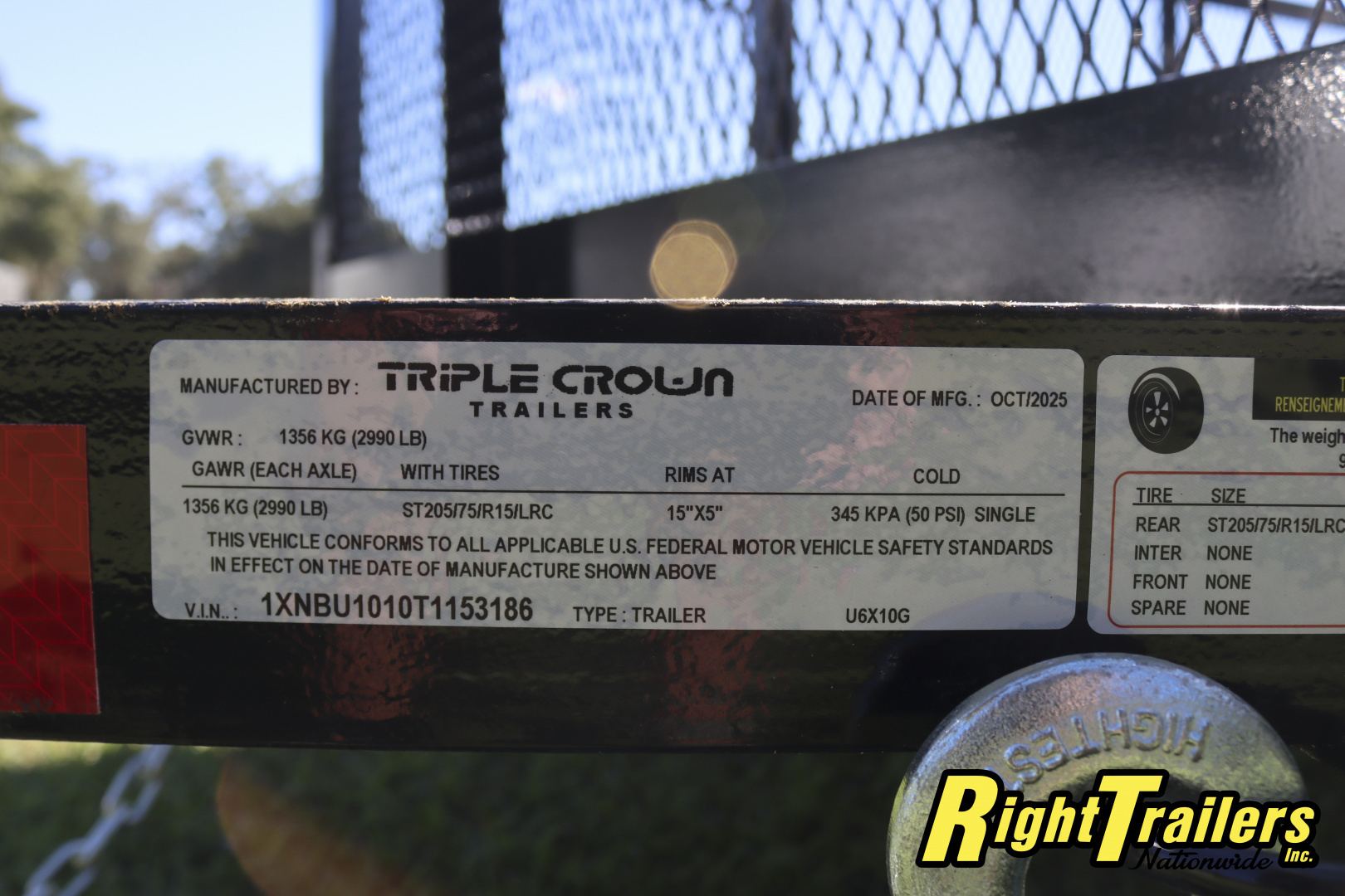 New 2026 6X10 TRIPLE CROWN Utility Trailer