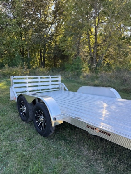 New 2026 Sport Haven 7x14 Aluminum Utility Trailer No Rails