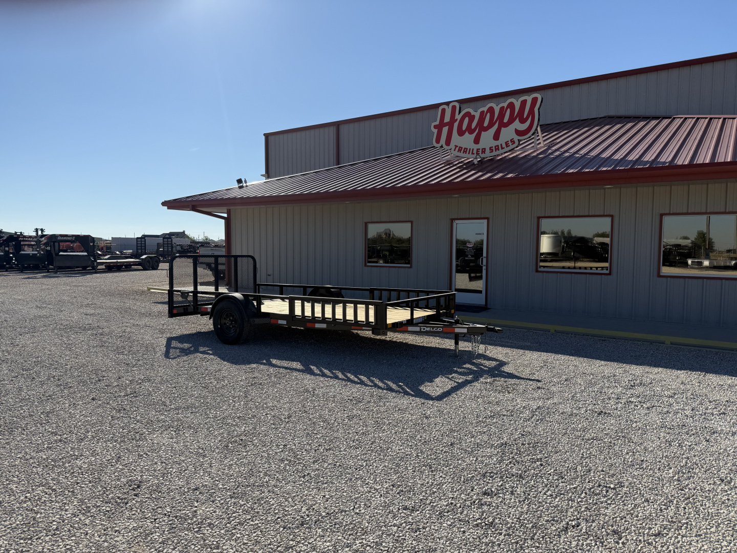 New 2026 Delco 77"x14' Single Axle Utility Trailer - U2