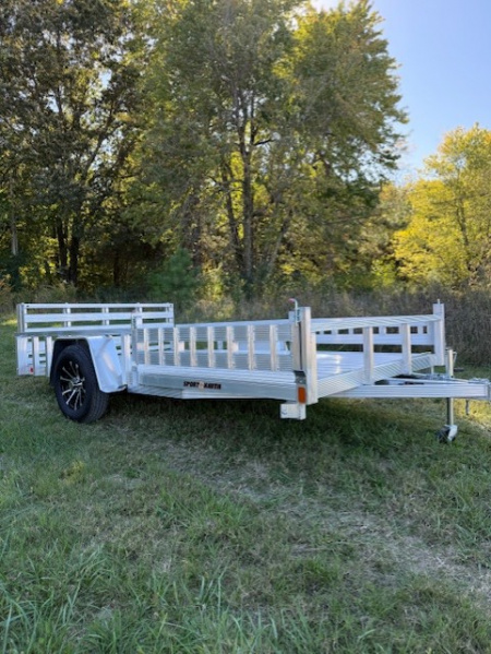 New 2026 Sport Haven 7x12 Aluminum Utility Trailer