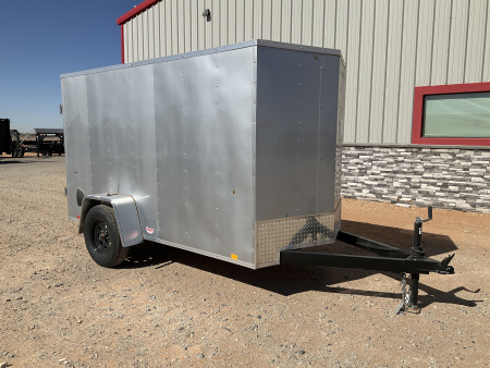 New 2026 Compass 5'x10' Enclosed Cargo Trailer - Indigo DLX