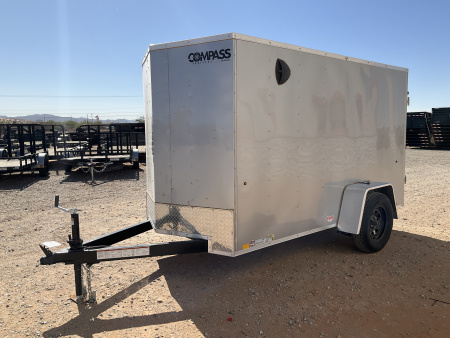 New 2026 Compass 5'x10' Enclosed Cargo Trailer - Indigo DLX