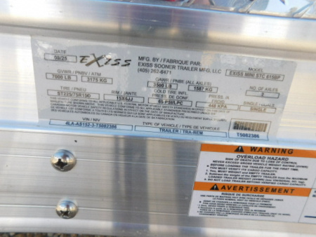 New 2026 Exiss Trailers 615W 6 Pen Mini Combo Stock Combo Trailer