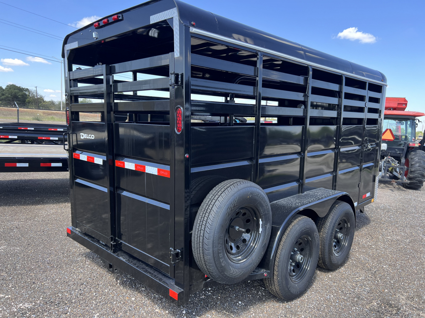 New 2026 Delco Trailers 6x16ft BP Livestock Trailer
