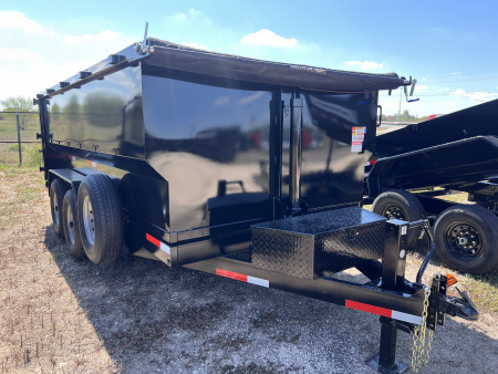 New 2026 Texas Pride Trailers 7x14ft Dump Trailer 4ft Walls