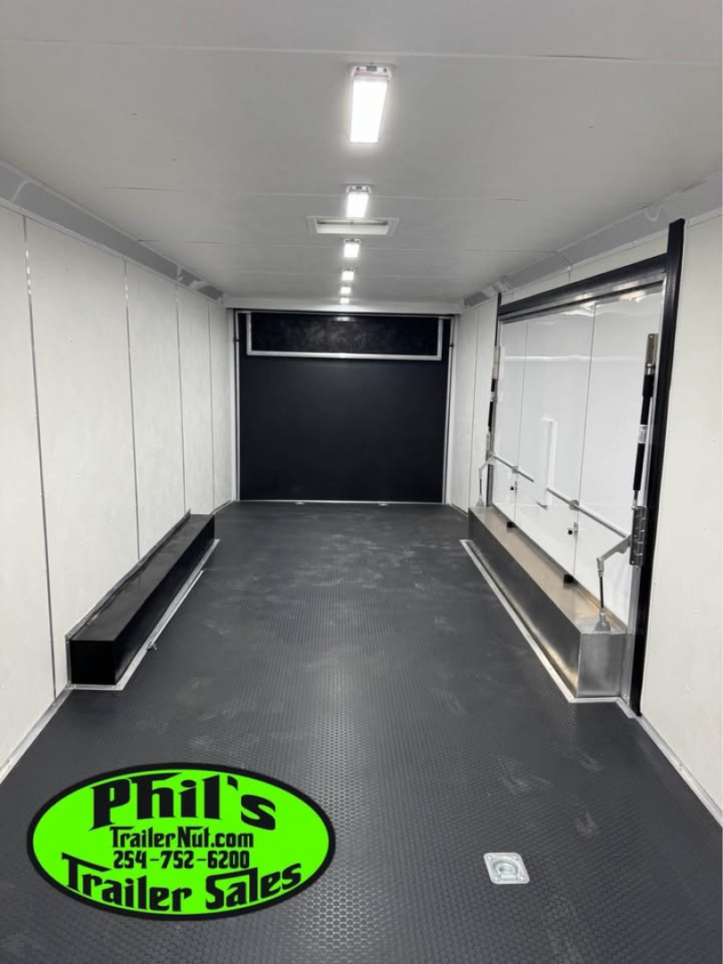 New Pace American 8.5X28 ENCLOSED CAR HAULER WITH FULL ESCAPE DOOR & REMOVABLE FENDER! Car / Racing Trailer