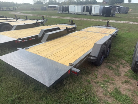 New 2026 Liberty 22' Tilt 16K w/ HYDRAULIC JACK & TILT 8" I BEAM (16' tilt +6' stationary) Tilt Trailer