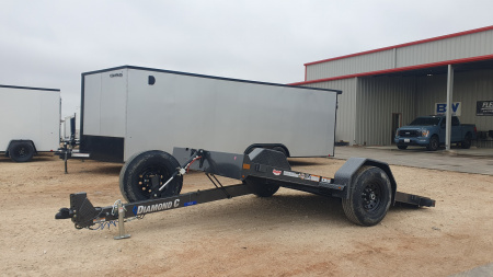 2026 Diamond C 77"x12' BP Single Axle Hydraulically Dampened Tilt - DSA107