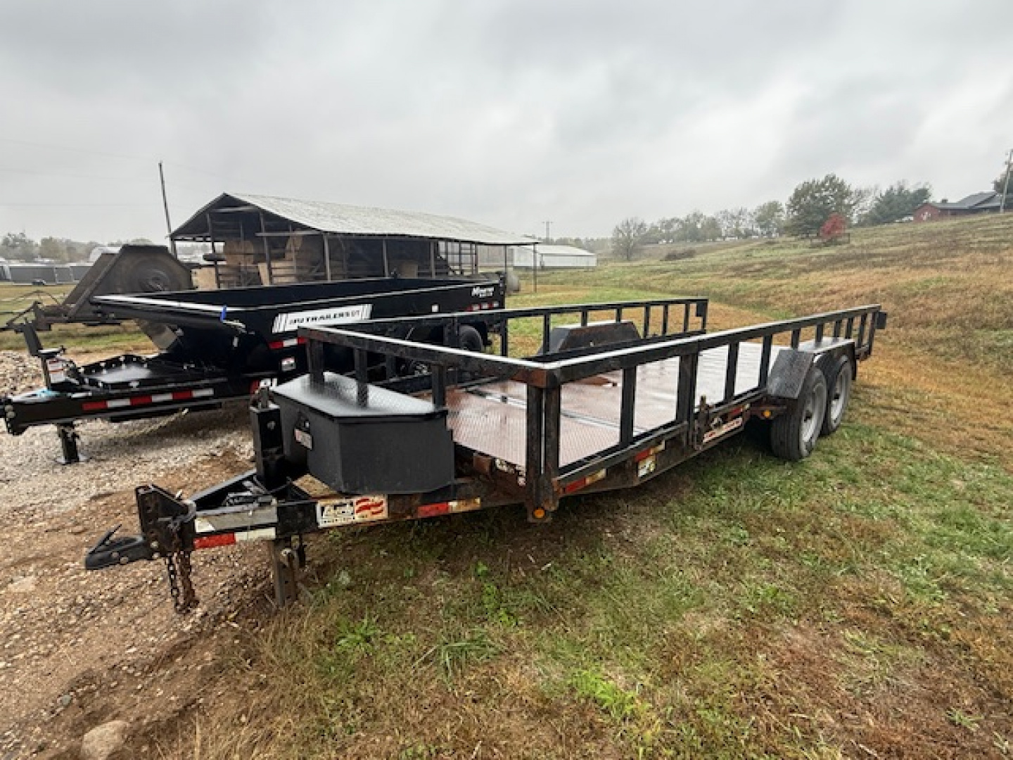Used 2017 Liberty 20' Tilt Trailer 14K STEEL DECK (16' tilt +4' stationary) Tilt Trailer