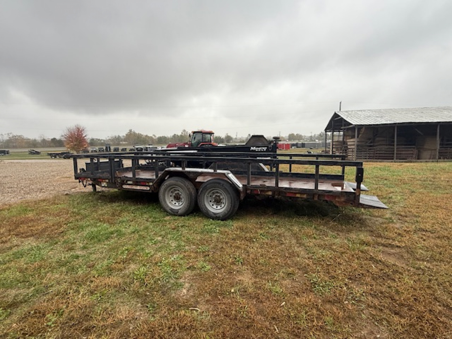 Used 2017 Liberty 20' Tilt Trailer 14K STEEL DECK (16' tilt +4' stationary) Tilt Trailer