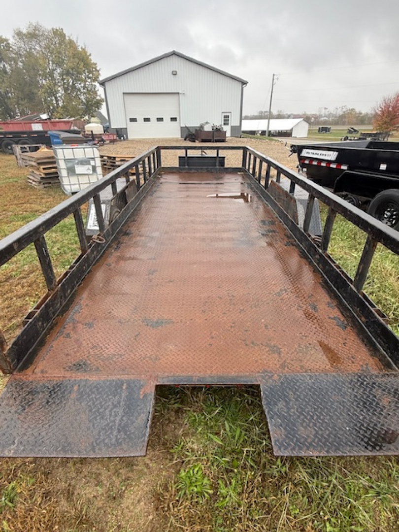 Used 2017 Liberty 20' Tilt Trailer 14K STEEL DECK (16' tilt +4' stationary) Tilt Trailer