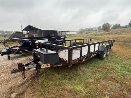 Used 2017 Liberty 20' Tilt Trailer 14K STEEL DECK (16' tilt +4' stationary) Tilt Trailer