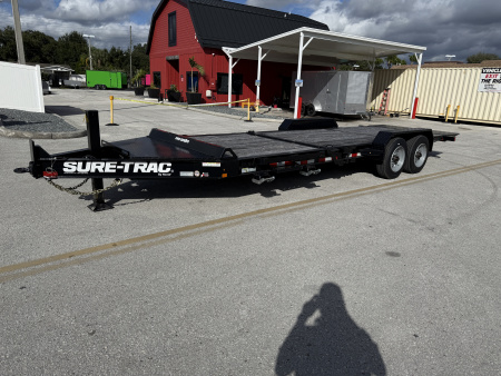 New 2023 Sure-Trac 7X16+6 Pro Series Beam Tilt Equipment Trailer 22K