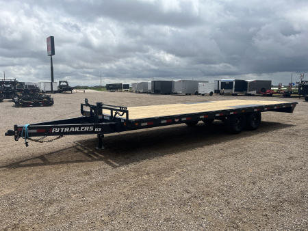 New 2026 PJ 102"x24' BP 8" I-Beam Deckover Trailer – F8