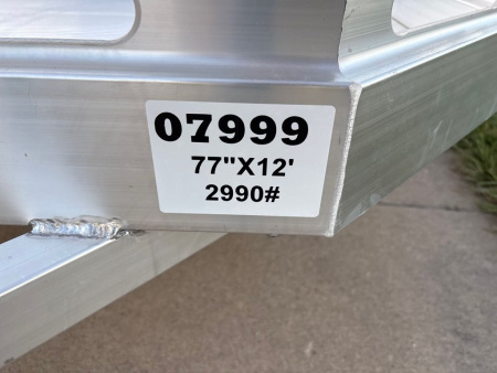 New 2026 Aluma 7712H-S-BT Utility Trailer