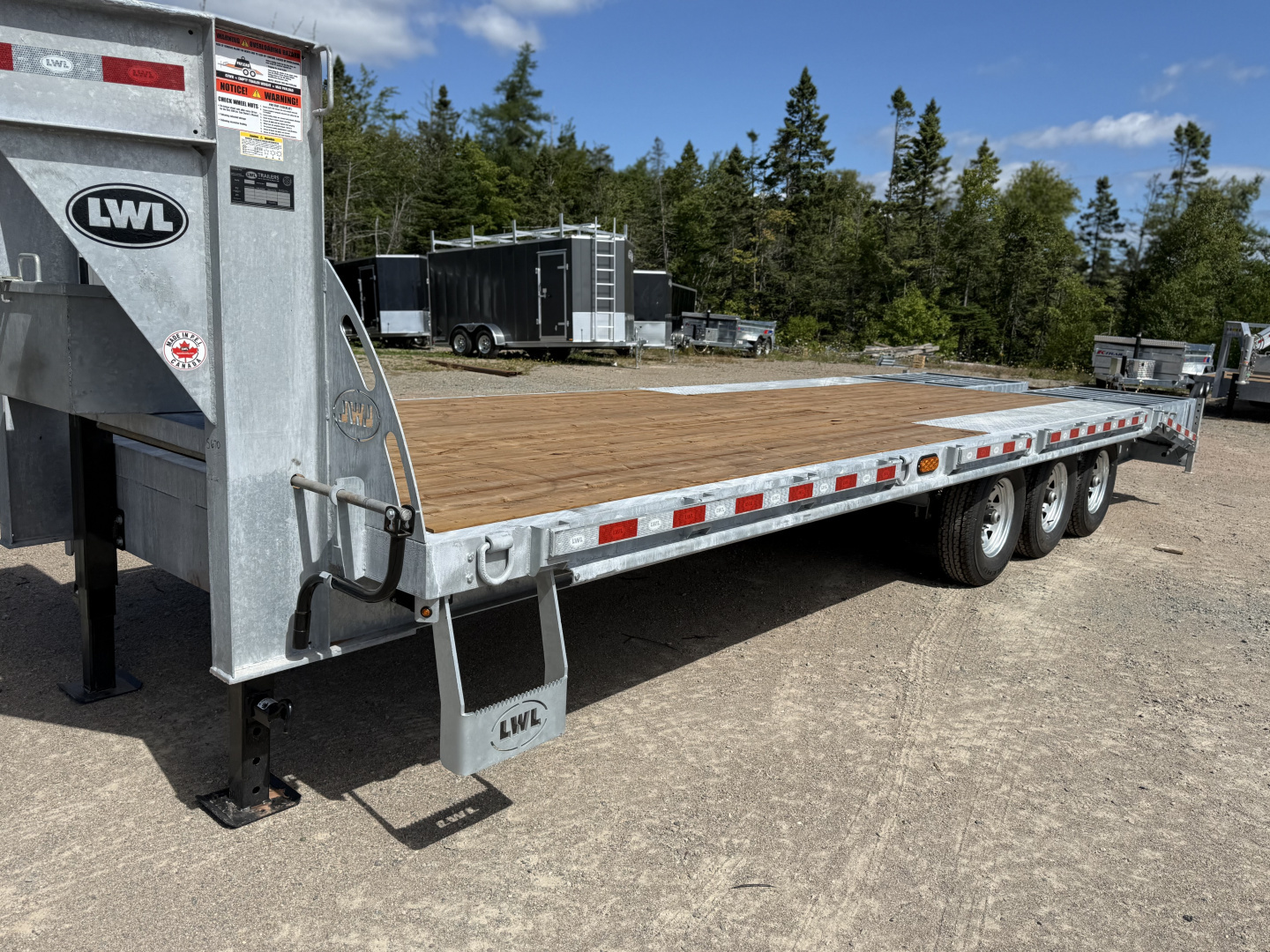 New 2025 LWL Trailers 20 + 5 Gooseneck 21,000 Lb Deckover Trailer