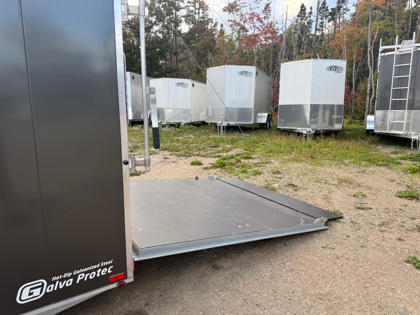 New 2026 Gator Elite 7 x 18 plus 5' V nose Snowmobile Trailer