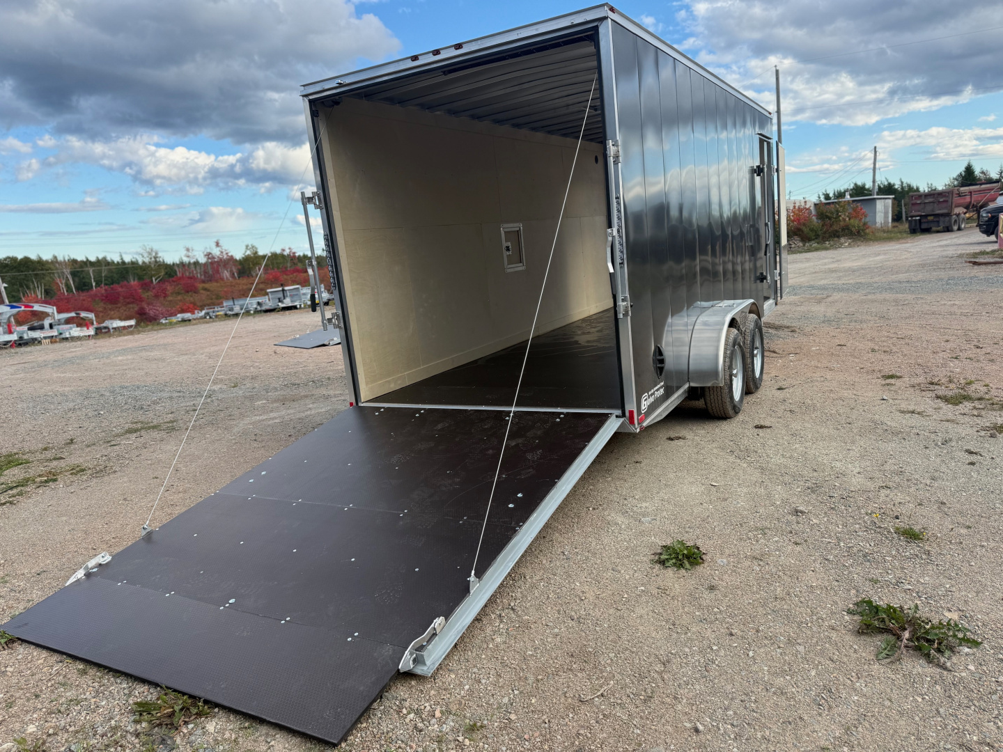 New 2026 Gator Elite 7 x 18 plus 5' V nose Snowmobile Trailer