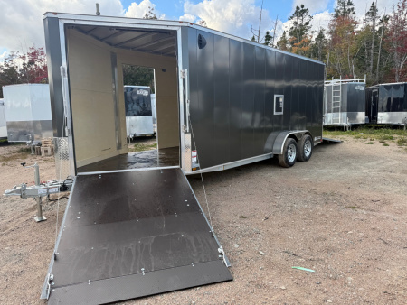 New 2026 Gator Elite 7 x 18 plus 5' V nose Snowmobile Trailer