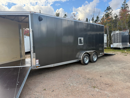 New 2026 Gator Elite 7 x 18 plus 5' V nose Snowmobile Trailer