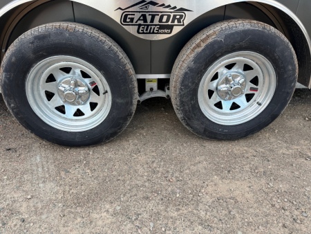 New 2026 Gator Elite 7 x 18 plus 5' V nose Snowmobile Trailer