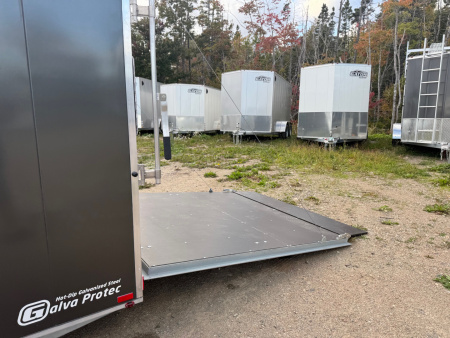 New 2026 Gator Elite 7 x 18 plus 5' V nose Snowmobile Trailer