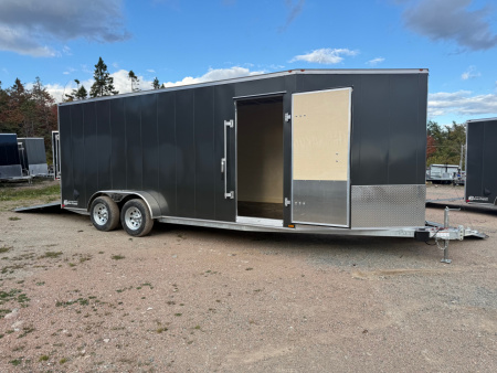 New 2026 Gator Elite 7 x 18 plus 5' V nose Snowmobile Trailer