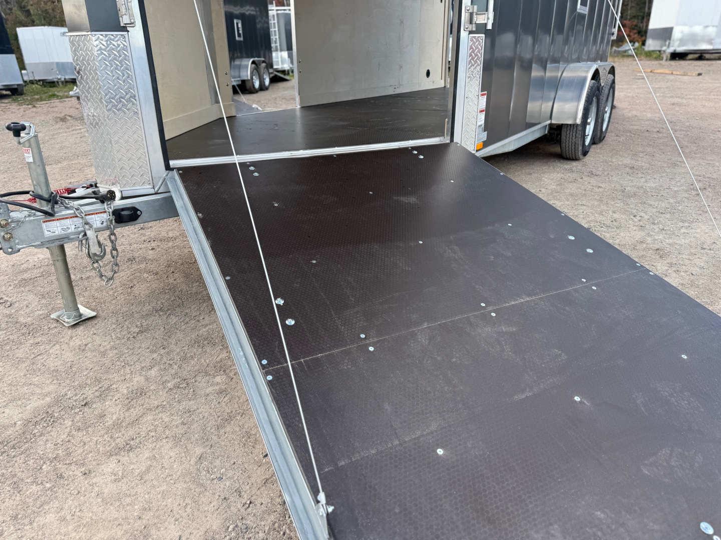 New 2026 Gator Elite 7 x 14 plus 5' V nose Snowmobile Trailer