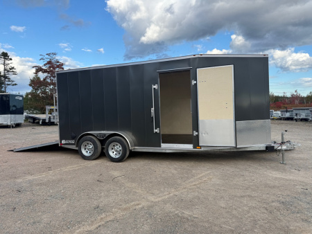 New 2026 Gator Elite 7 x 14 plus 5' V nose Snowmobile Trailer