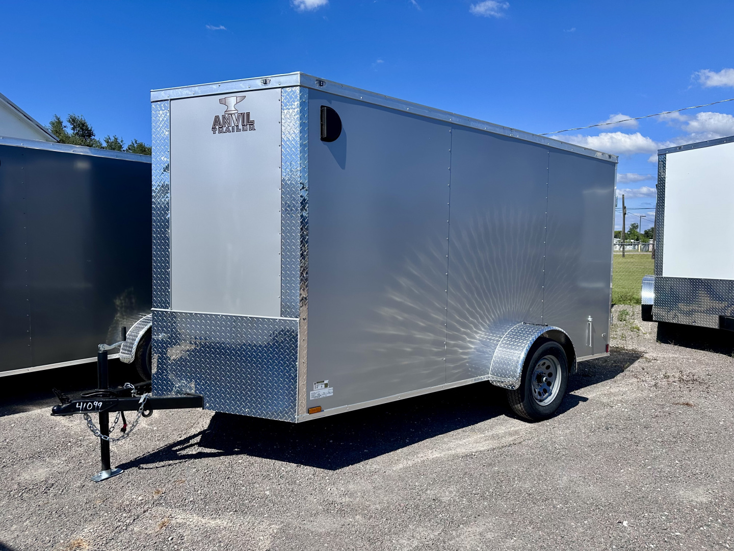 New 2026 Anvil 6X12 SA SILVER DOUBLE REAR DOORS Cargo / Enclosed Trailer