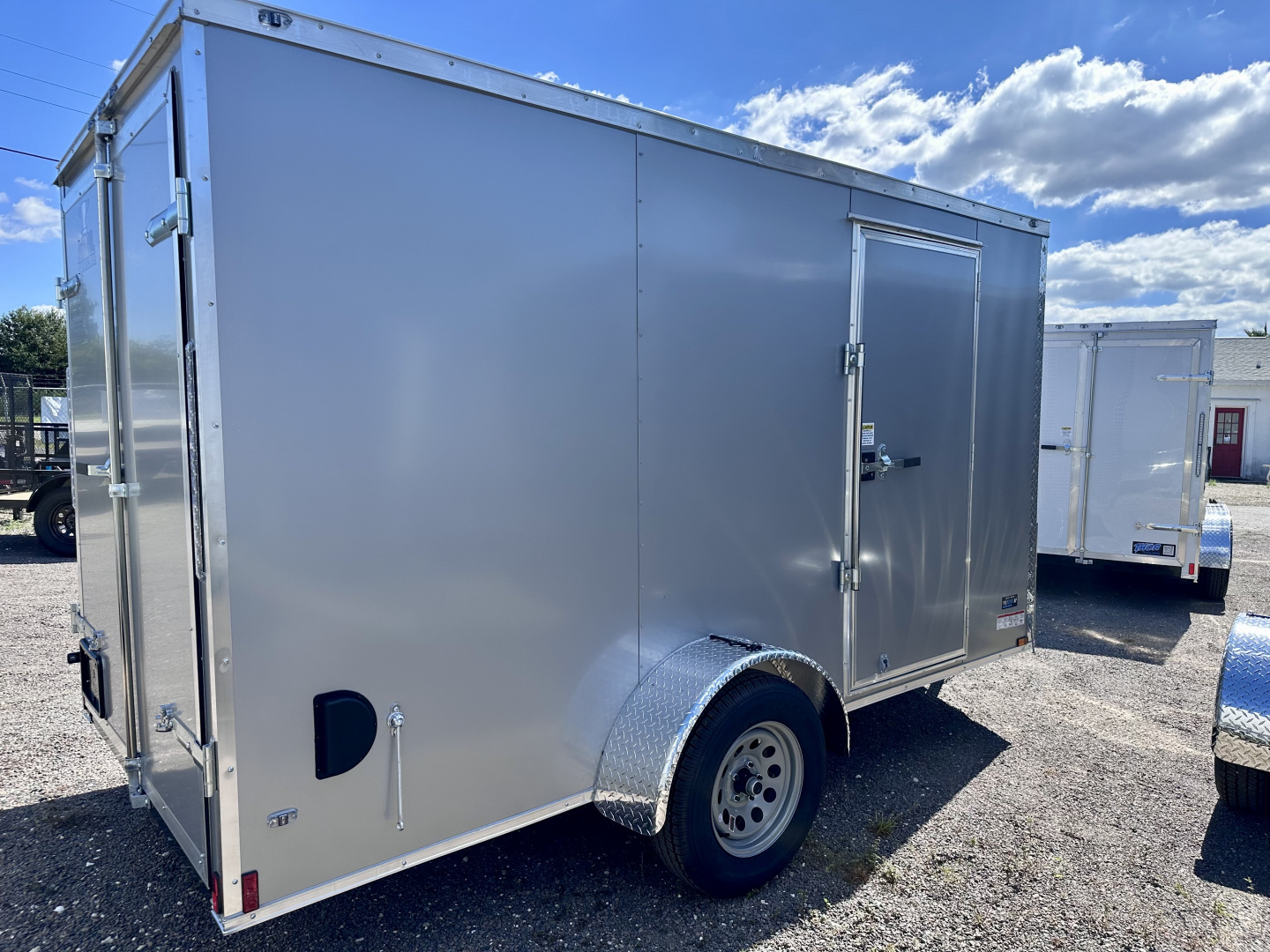 New 2026 Anvil 6X12 SA SILVER DOUBLE REAR DOORS Cargo / Enclosed Trailer