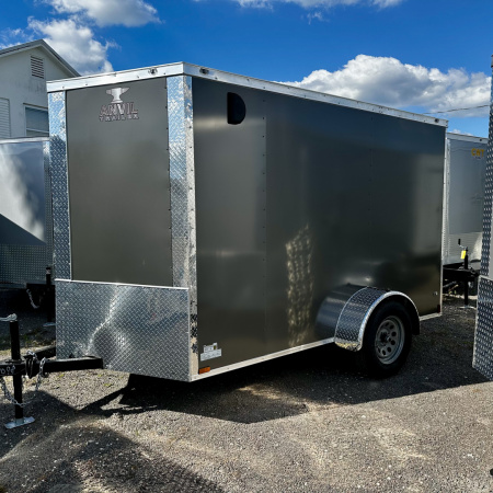 New 2026 Anvil 6X10 SA CHARCOAL WITH RAMP DOOR Cargo / Enclosed Trailer