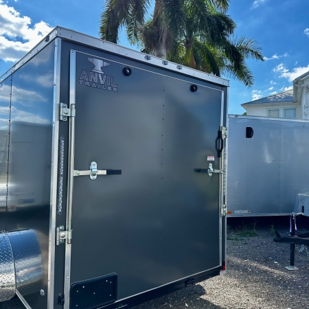New 2026 Anvil 6X10 SA CHARCOAL WITH RAMP DOOR Cargo / Enclosed Trailer