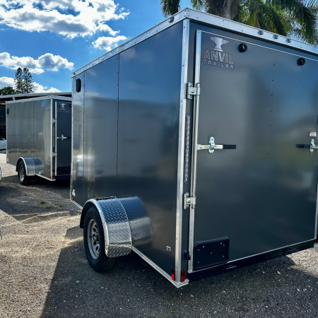 New 2026 Anvil 6X10 SA CHARCOAL WITH RAMP DOOR Cargo / Enclosed Trailer