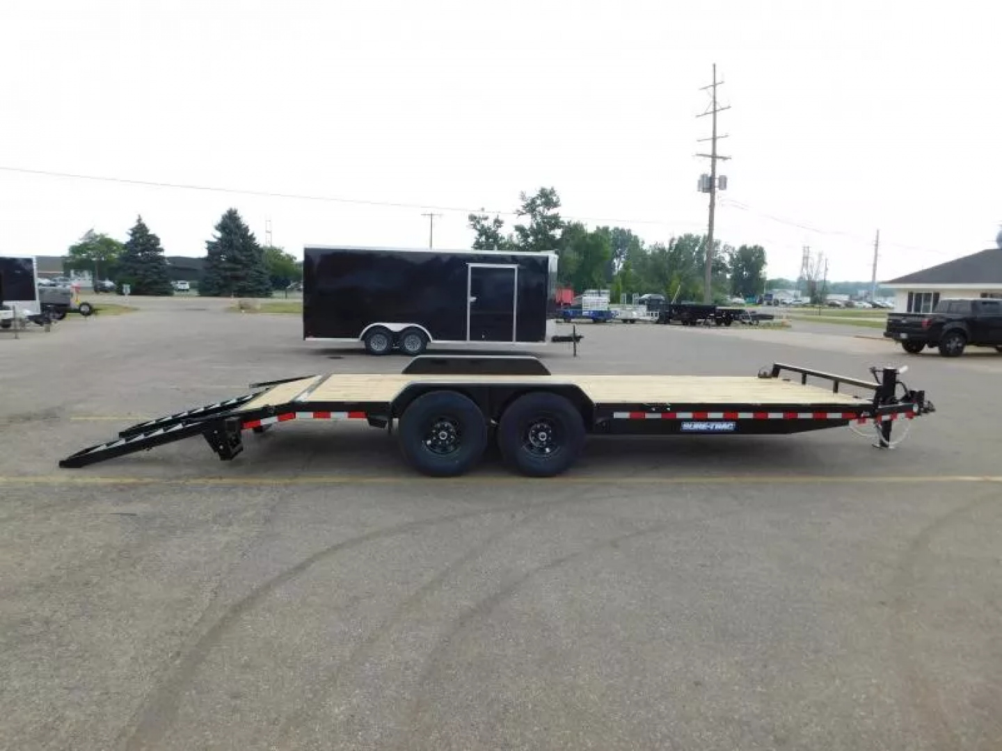New 2025 Sure-Trac ST8220ET-B-140 Equipment Trailer