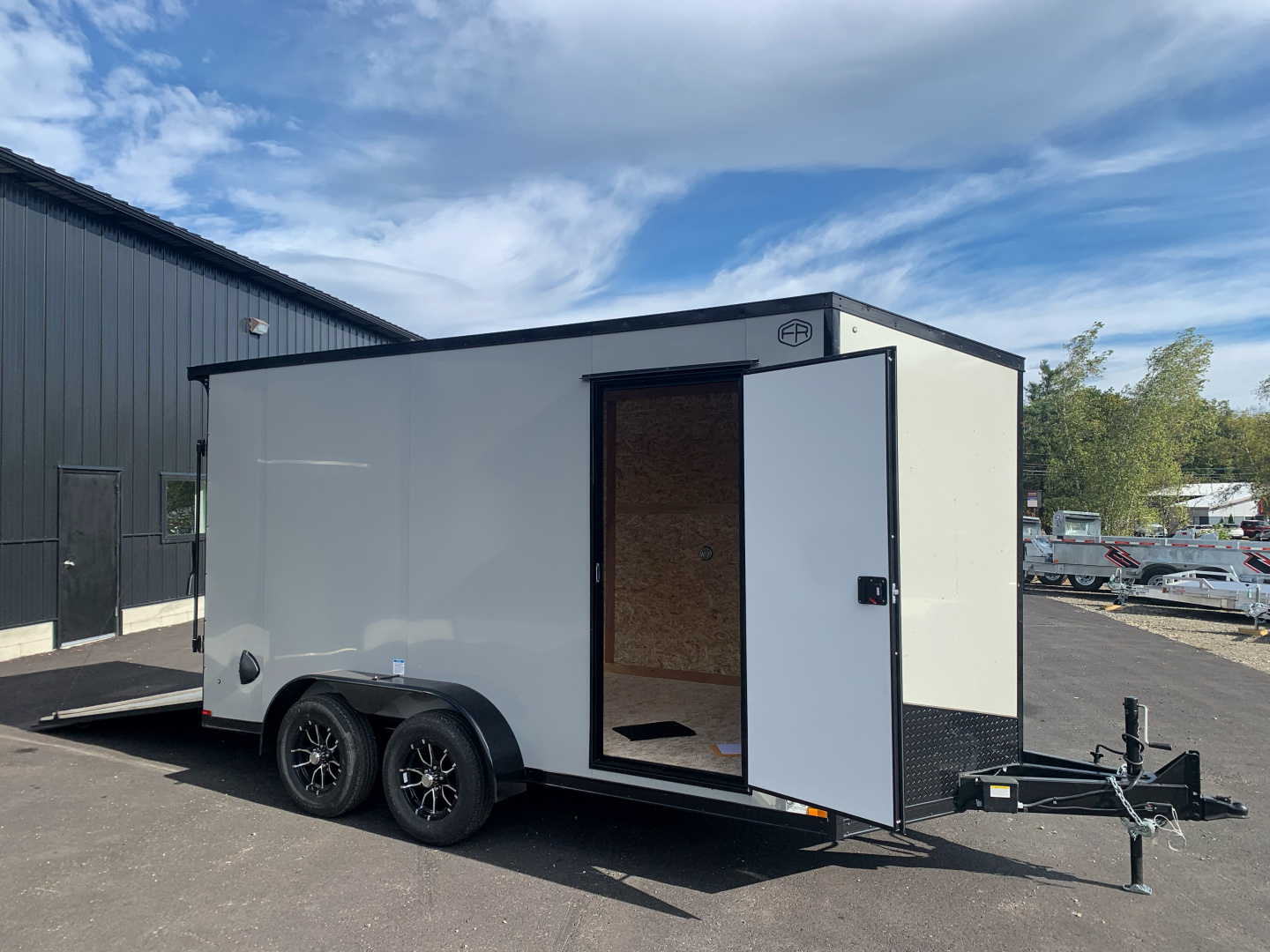 New 2026 US Cargo 7X14+ 2ft V-Nose /Polycore/ I-Beam Frame / 7' interior / Blackout - 7000GVW