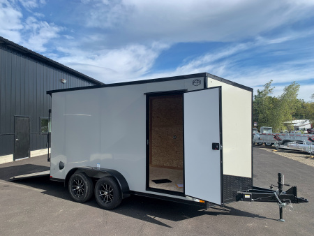 New 2026 US Cargo 7X14+ 2ft V-Nose /Polycore/ I-Beam Frame / 7' interior / Blackout - 7000GVW