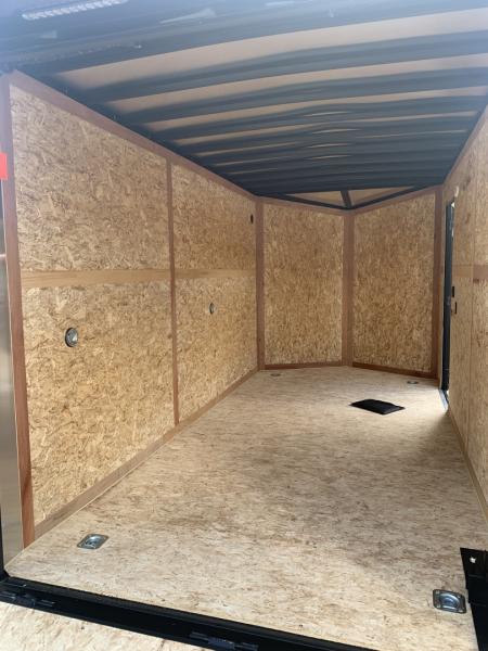 New 2026 US Cargo 7X14+ 2ft V-Nose /Polycore/ I-Beam Frame / 7' interior / Blackout - 7000GVW