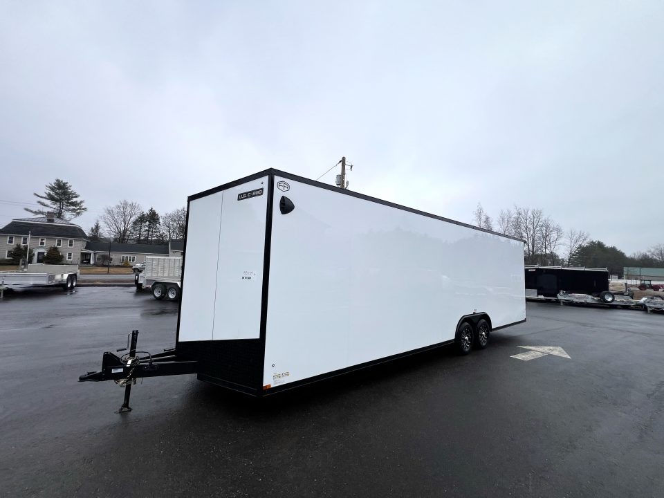 New 2026 US Cargo 8.5x28 +3ft v-nose trailer/ 7'6" interior height/ Polycore/ ext tongue - 9990GVW