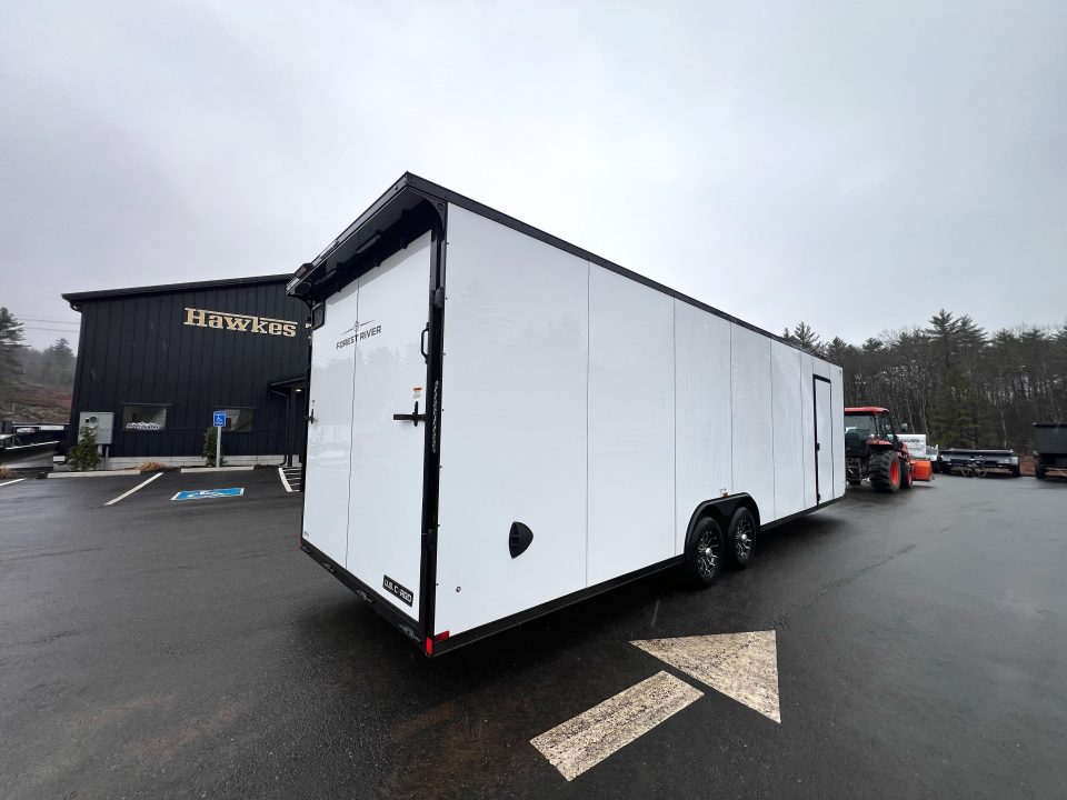 New 2026 US Cargo 8.5x28 +3ft v-nose trailer/ 7'6" interior height/ Polycore/ ext tongue - 9990GVW