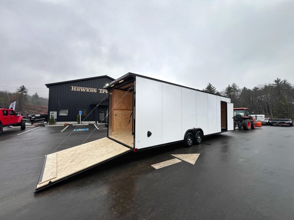 New 2026 US Cargo 8.5x28 +3ft v-nose trailer/ 7'6" interior height/ Polycore/ ext tongue - 9990GVW