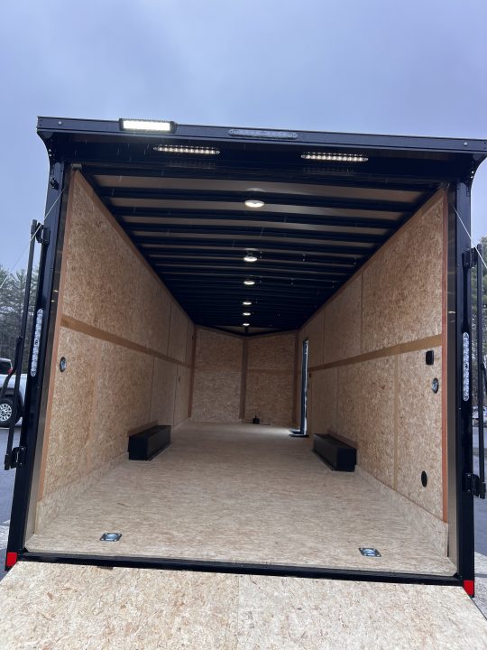 New 2026 US Cargo 8.5x28 +3ft v-nose trailer/ 7'6" interior height/ Polycore/ ext tongue - 9990GVW