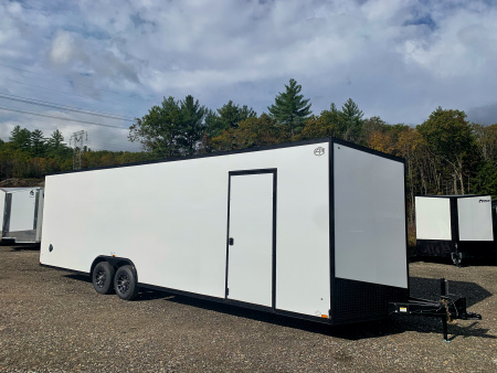 New 2026 US Cargo 8.5x28 +3ft v-nose trailer/ 7'6" interior height/ Polycore/ ext tongue - 9990GVW
